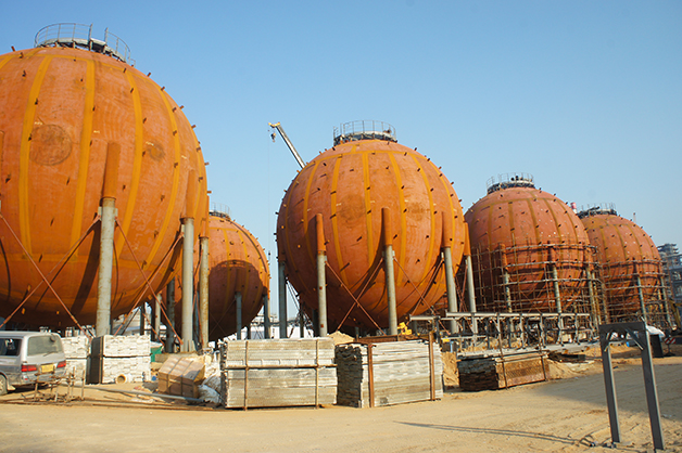 Completion of whole ball group welding