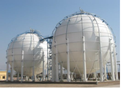 The first 10000m3 butane tank